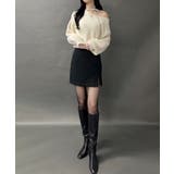 【紐取り外し可能】ワンショルチョーカーシャギーニットトップス | JUNOAH | 詳細画像3 