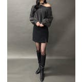 【紐取り外し可能】ワンショルチョーカーシャギーニットトップス | JUNOAH | 詳細画像6 