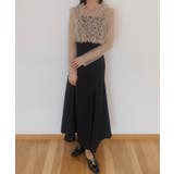 Bブラック | チュールトップス＋マチフレアキャミワンピースSET | JUNOAH