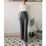 リボンワイドスラックス(裏地なし) | JUNOAH | 詳細画像10 