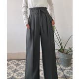 リボンワイドスラックス(裏地なし) | JUNOAH | 詳細画像11 