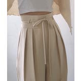 リボンワイドスラックス(裏地なし) | JUNOAH | 詳細画像7 