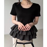 ドットバルーンフリルペプラムトップス | junoah | 詳細画像9 