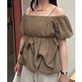バルーンペプラムブラウス | junoah | 詳細画像10