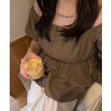 バルーンペプラムブラウス | junoah | 詳細画像13