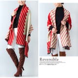 ストライプデザイン大判ストール | JUNOAH | 詳細画像7