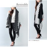 ストライプデザイン大判ストール | JUNOAH | 詳細画像3