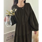 バックリボンティアードワンピース（薄手、裏地なし） | LAUIR | 詳細画像10 