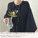 バックリボンティアードワンピース（薄手、裏地なし） | LAUIR | 詳細画像3 