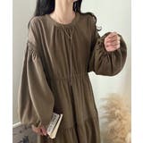 バックリボンティアードワンピース（薄手、裏地なし） | LAUIR | 詳細画像5 