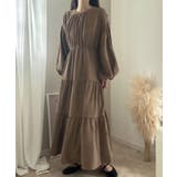 バックリボンティアードワンピース（薄手、裏地なし） | LAUIR | 詳細画像7 