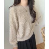 バックリボンシャギーニット | LAUIR | 詳細画像13