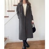 チャコール | 2wayロングチェスターコート | LAUIR