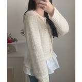 ペプラムツイードニットトップス | LAUIR | 詳細画像5