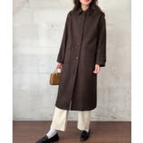 ウールライクステンカラーロングコート | LAUIR | 詳細画像11 