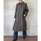 ウールライクステンカラーロングコート | LAUIR | 詳細画像8 