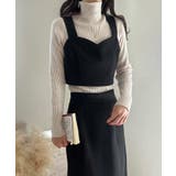 ハートビスチェ+ジップスリットスカートセット | LAUIR | 詳細画像3 