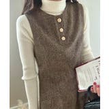 ミックスツイードミニワンピースニットトップスセット | LAUIR | 詳細画像4