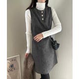 ミックスツイードミニワンピースニットトップスセット | LAUIR | 詳細画像6