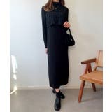 ニットワンピースシャギービスチェセット | LAUIR | 詳細画像1