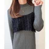 ニットワンピースシャギービスチェセット | LAUIR | 詳細画像8