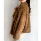 ノーカラーフェイクファージャケット | LAUIR | 詳細画像12 