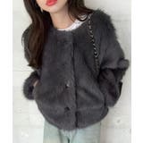 ノーカラーフェイクファージャケット | LAUIR | 詳細画像7 