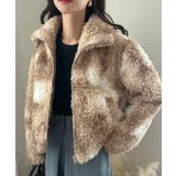 モカ | ショート丈ボアブルゾン | LAUIR