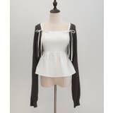 透かし編みニットボレロ＋リボンキャミset | JUNOAH | 詳細画像13 