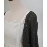 透かし編みニットボレロ＋リボンキャミset | JUNOAH | 詳細画像14 