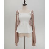 透かし編みニットボレロ＋リボンキャミset | JUNOAH | 詳細画像16 