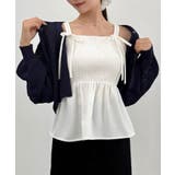 透かし編みニットボレロ＋リボンキャミset | JUNOAH | 詳細画像19 