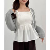 透かし編みニットボレロ＋リボンキャミset | JUNOAH | 詳細画像23 