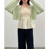 透かし編みニットボレロ＋リボンキャミset | JUNOAH | 詳細画像28 