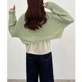 透かし編みニットボレロ＋リボンキャミset | JUNOAH | 詳細画像29 