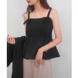 透かし編みニットボレロ＋リボンキャミset | JUNOAH | 詳細画像6 