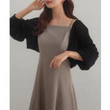 透かし編みニットボレロ＋リボンキャミset | JUNOAH | 詳細画像8 