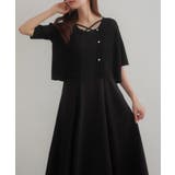 CENEA シアー半袖リブカーディガン+リネンフレアキャミワンピース set | JUNOAH | 詳細画像1