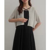 CENEA シアー半袖リブカーディガン+リネンフレアキャミワンピース set | JUNOAH | 詳細画像14