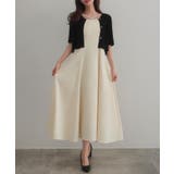 アイボリー | CENEA シアー半袖リブカーディガン+リネンフレアキャミワンピース set | JUNOAH