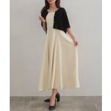 CENEA シアー半袖リブカーディガン+リネンフレアキャミワンピース set | JUNOAH | 詳細画像6