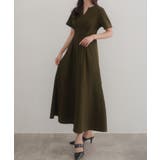 CENEA キーネックタックデザインワンピース | JUNOAH | 詳細画像12