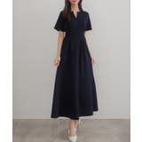 CENEA キーネックタックデザインワンピース | JUNOAH | 詳細画像5