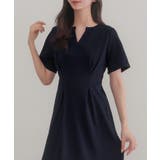 CENEA キーネックタックデザインワンピース | JUNOAH | 詳細画像6