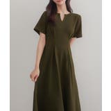 CENEA キーネックタックデザインワンピース | JUNOAH | 詳細画像9