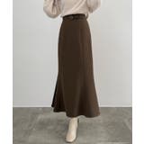 Bブラウン | CENEA 【選べる】細ベルト付きハイウエススカート（マーメイド／フレア） | JUNOAH