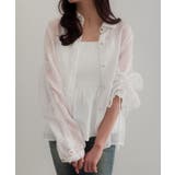 CENEA 袖リボンドロストシャツブラウス | JUNOAH | 詳細画像14 