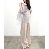 CENEA 袖リボンドロストシャツブラウス | JUNOAH | 詳細画像18 