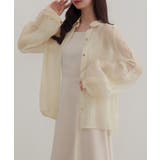 CENEA 袖リボンドロストシャツブラウス | JUNOAH | 詳細画像5 