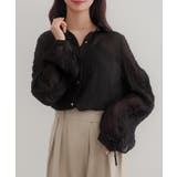 CENEA 袖リボンドロストシャツブラウス | JUNOAH | 詳細画像9 